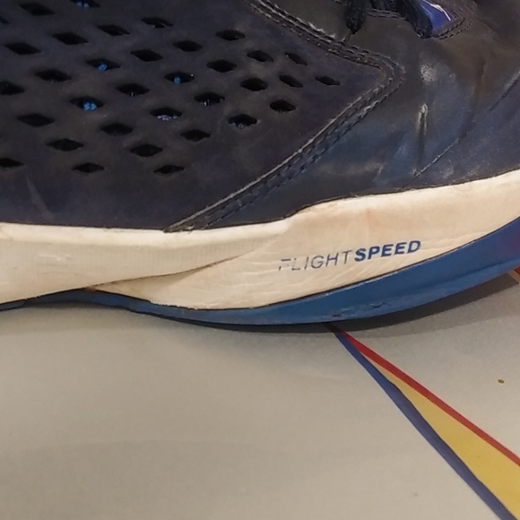 Jordans flight speed blue shoe well loved - Picture 8 of 8